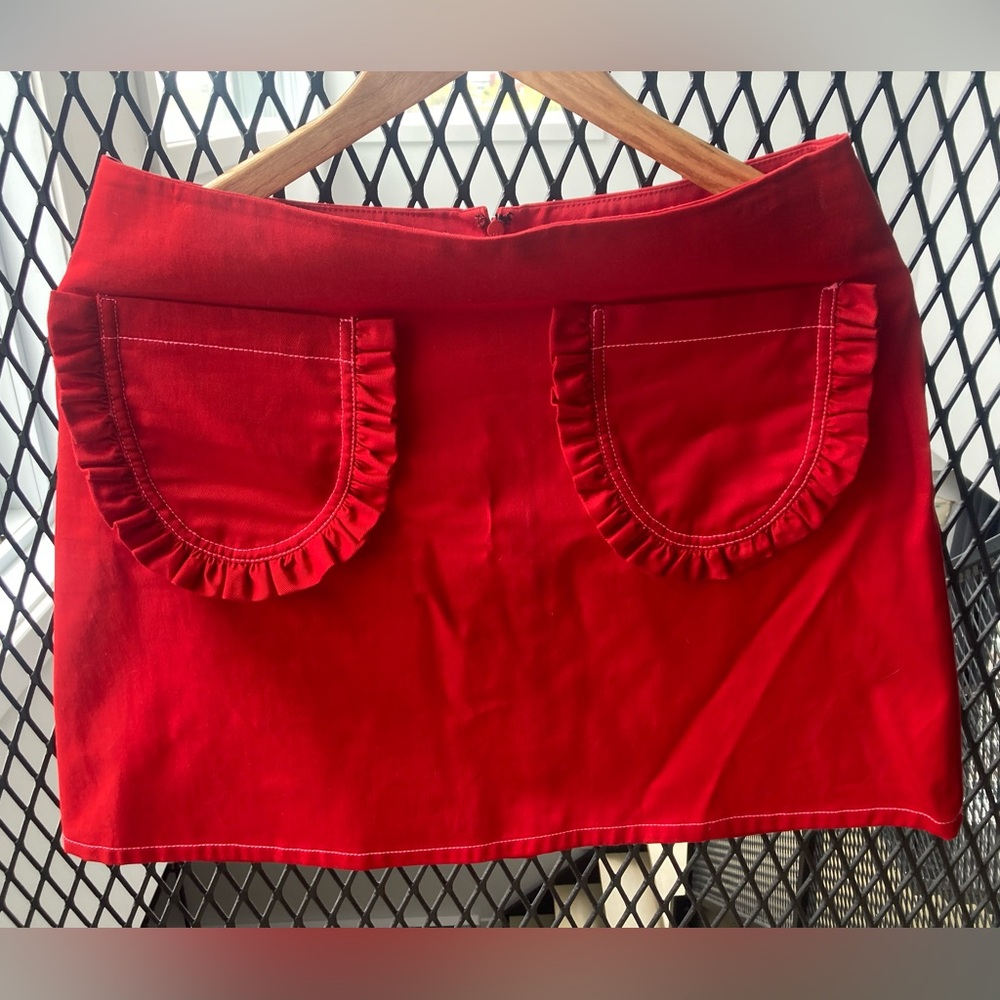 Red Eliza Faulkner Skirt